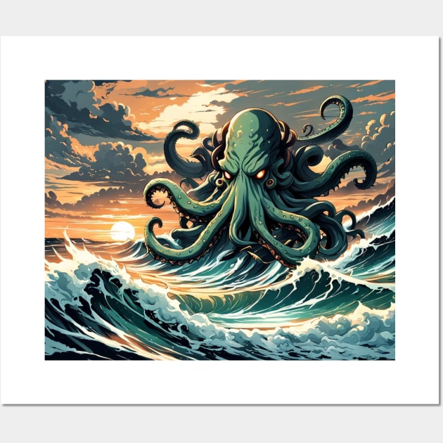 Cthulhu Rising Wall Art by GTC_Design